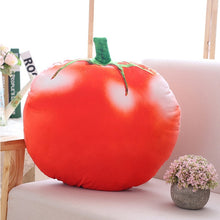 Load image into Gallery viewer, Lifelike Fruits Plush Toy Stuff Fruit Pillow Strawberry Pineapple Durian Hami Melon Eggplant Carrot Decorative Toy Throw Pillow