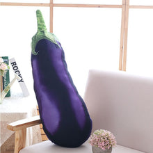 Load image into Gallery viewer, Lifelike Fruits Plush Toy Stuff Fruit Pillow Strawberry Pineapple Durian Hami Melon Eggplant Carrot Decorative Toy Throw Pillow