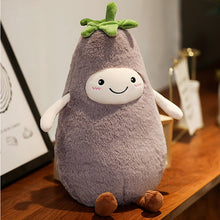 Load image into Gallery viewer, Kawaii Cartoon Eggplant Mango Strawberry Pepper Pear Omelette Toy For Children Fruit Soft Plush Pillow Kids Stuffed Doll Gift