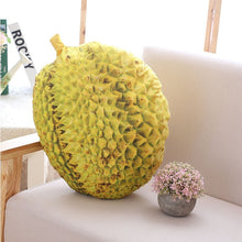 Load image into Gallery viewer, Lifelike Fruits Plush Toy Stuff Fruit Pillow Strawberry Pineapple Durian Hami Melon Eggplant Carrot Decorative Toy Throw Pillow
