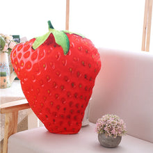 Load image into Gallery viewer, Lifelike Fruits Plush Toy Stuff Fruit Pillow Strawberry Pineapple Durian Hami Melon Eggplant Carrot Decorative Toy Throw Pillow
